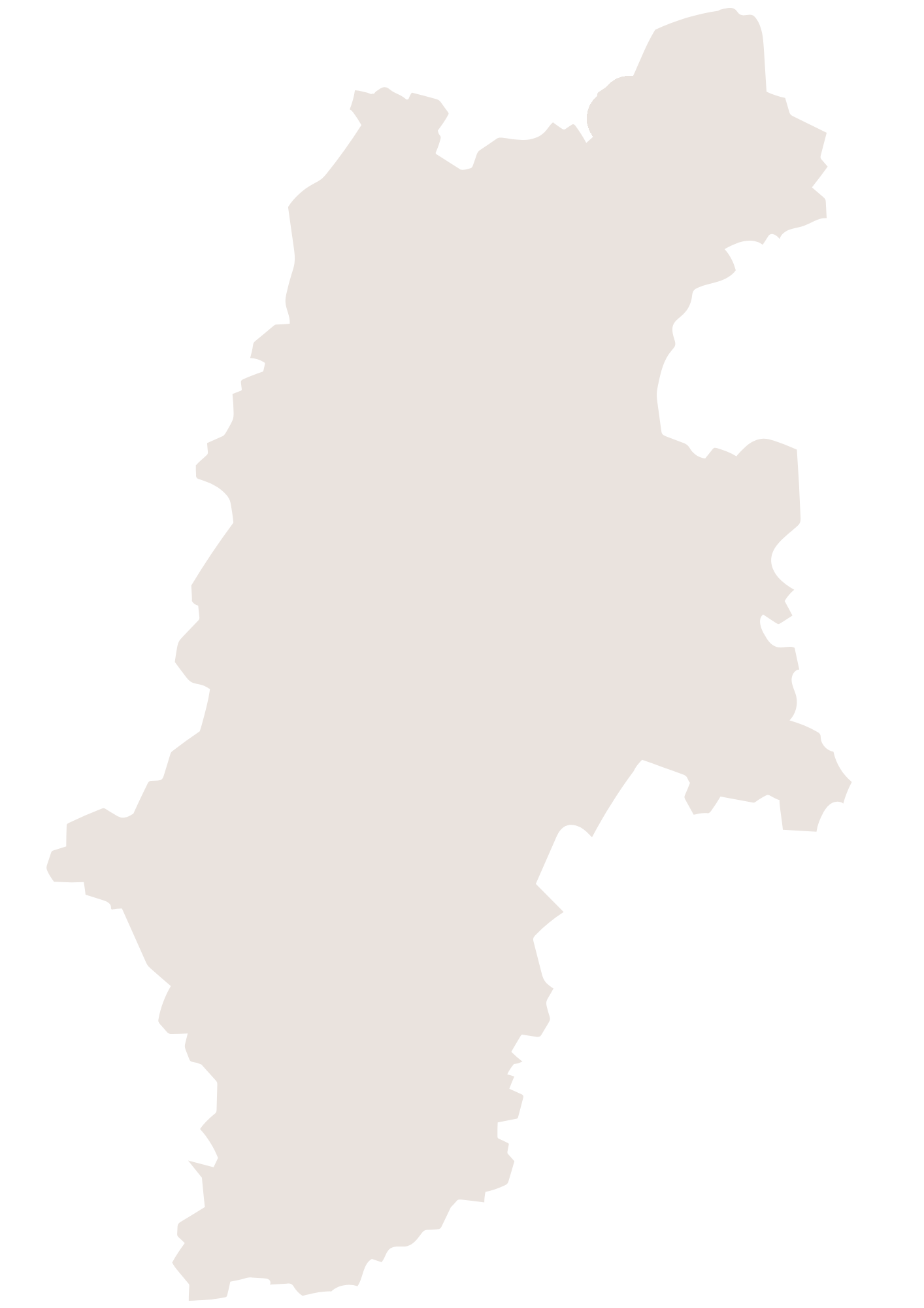 Map of ISN campus locations across Nagano Prefecture